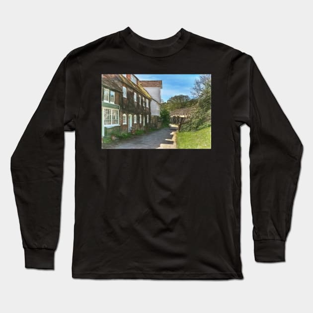 The Watermill at Goring on Thames Long Sleeve T-Shirt by IanWL